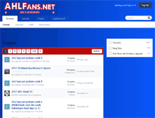 Tablet Screenshot of ahlfans.net